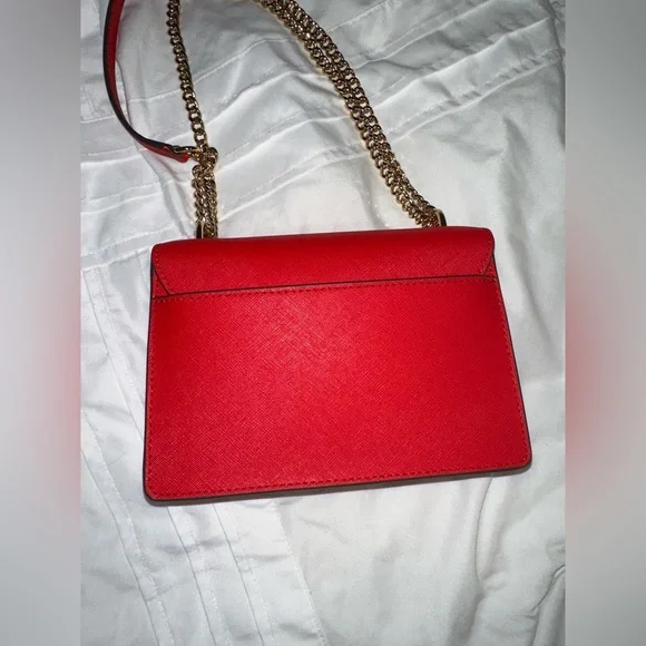 Tory Burch red crossbody handbag